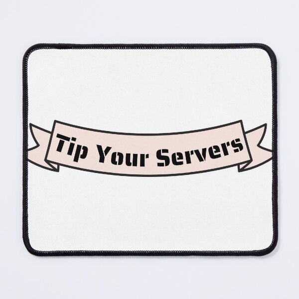 Item preview, Tip Your Servers Simple Pale Ribbon designed and sold by Pink Ribbon.