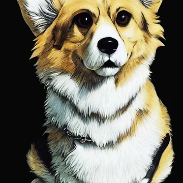 Artwork thumbnail, Smiling Corgi by RiotStore