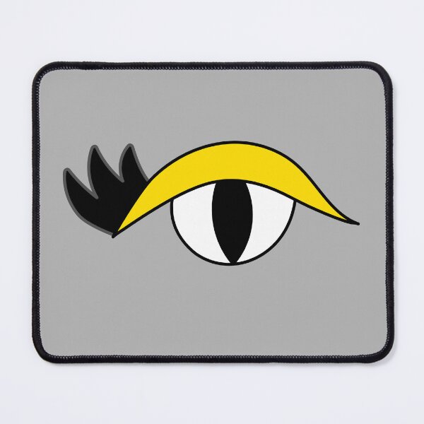 Item preview, Cute cartoon eye with lashes and yellow lid designed and sold by AngelDawnDesign.