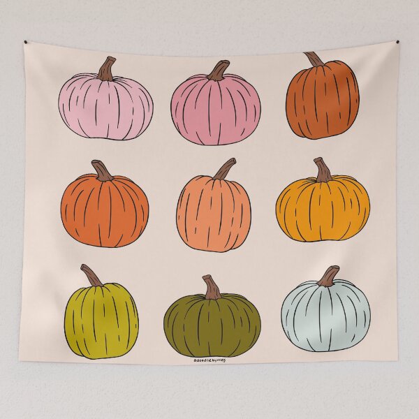 Item preview, Rainbow Pumpkins designed and sold by doodlebymeg.