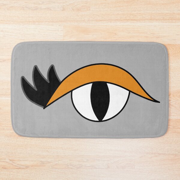 Item preview, Cute cartoon eye with lashes and orange lid designed and sold by AngelDawnDesign.