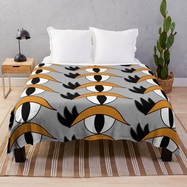 Item preview, Cute cartoon eye with lashes and orange lid designed and sold by AngelDawnDesign.