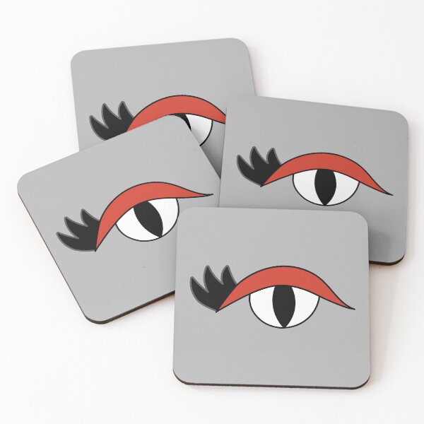 Item preview, Cute cartoon eye with lashes and red lid designed and sold by AngelDawnDesign.