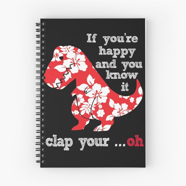 Item preview, Floral Tropical Hawaiian red T Rex If you're happy & you know it clap your Oh designed and sold by Bolerovo.