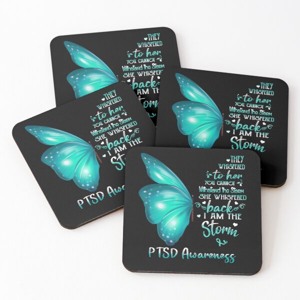 Item preview, She Whispered Back I Am The Storm PTSD Awareness Butterfly designed and sold by frechettee.