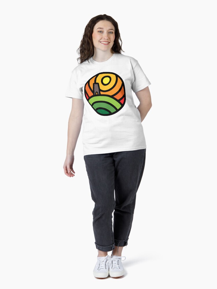Thumbnail 4 of 7, Classic T-Shirt, Glastonbury Tor Sunset designed and sold by AtticusGreen.