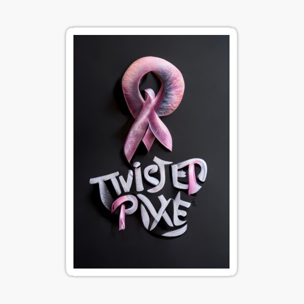 "The Twisted Pixie Cancer Awareness Design" Sticker for Sale by