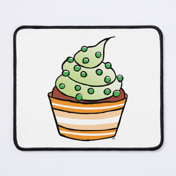 Item preview, Cupcake con Perlas Verdes designed and sold by FlyingDodo.