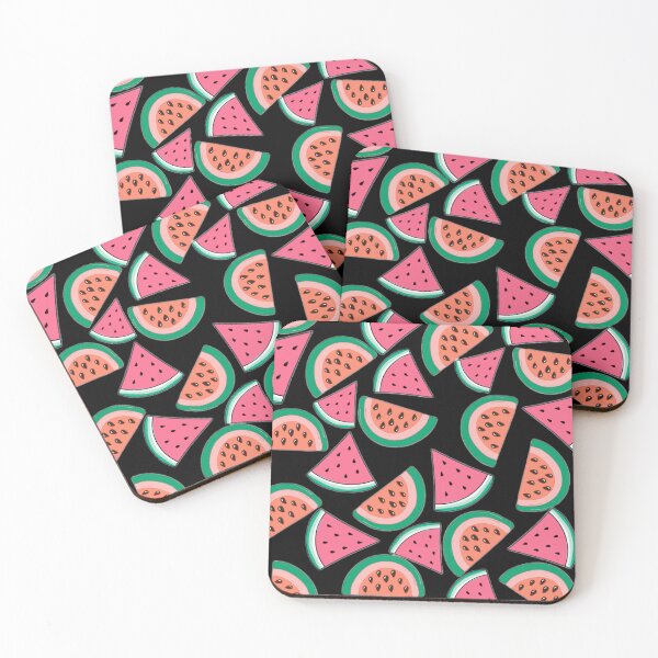 Item preview, Watermelon Slices with Black Background designed and sold by atroffire.