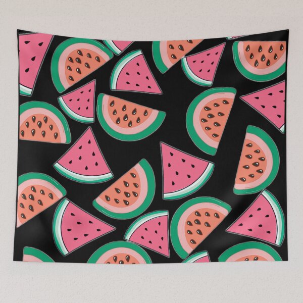 Item preview, Watermelon Slices with Black Background designed and sold by atroffire.
