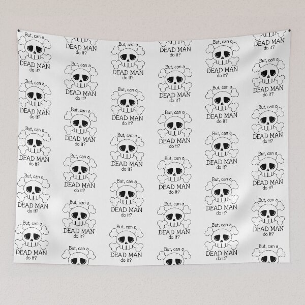 Item preview, Can a Dead man do it skull crossbones T-shirt designed and sold by Nerdygirlteez.