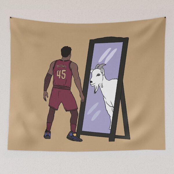 Item preview, Donovan Mitchell Mirror GOAT (Cleveland) designed and sold by RatTrapTees.
