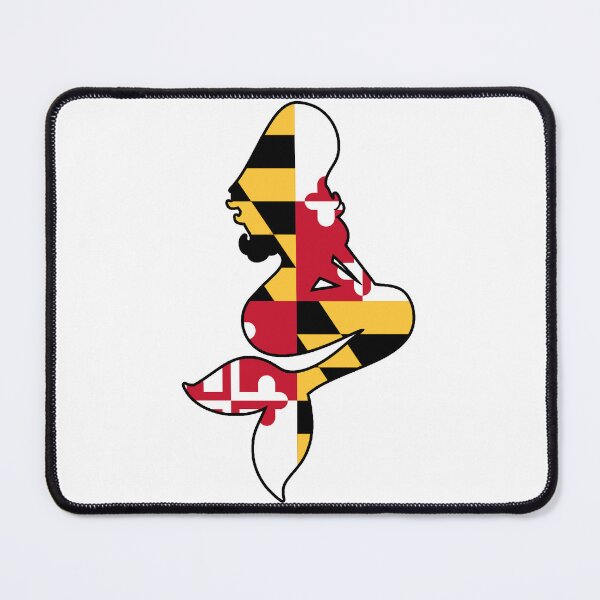 Item preview, Maryland Flag Mermaid designed and sold by VanyaKar.