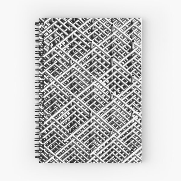 Item preview, PATTERN DESIGN STUDY #98 – Stacks of Metal Pipes Forming Cubes designed and sold by DEL-Productions.