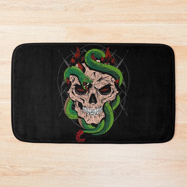 Item preview, skull with snake designed and sold by MatSa007.