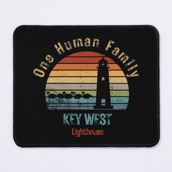 Item preview, Out Run Retro Vintage Key West motto “One Human Family" Outfit Casual Lighthouse T-Shirt Design designed and sold by piketo.