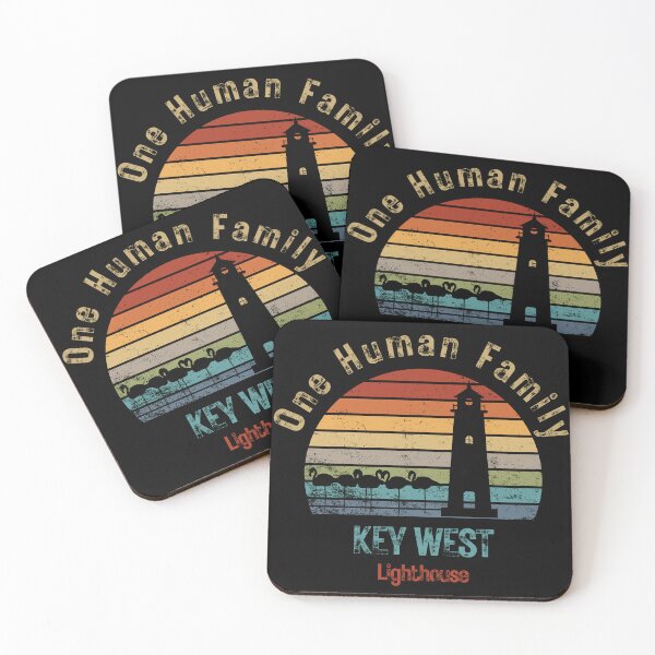 Item preview, Out Run Retro Vintage Key West motto “One Human Family" Outfit Casual Lighthouse T-Shirt Design designed and sold by piketo.