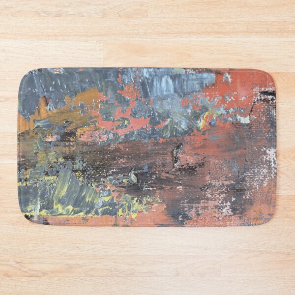 Item preview, Oops, I Spilled The Paint On Concrete-Industrial Vintage Painting by Unknown Artist designed and sold by BossyCatHome.