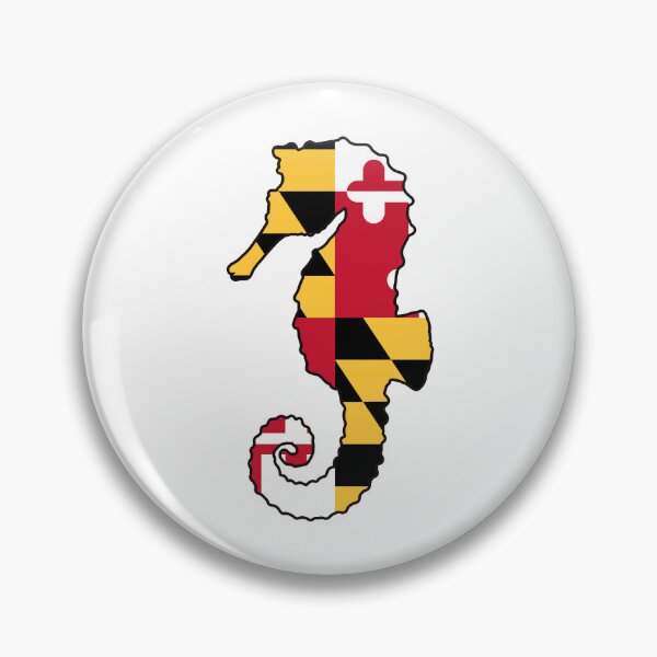 Item preview, Maryland Flag Seahorse designed and sold by VanyaKar.