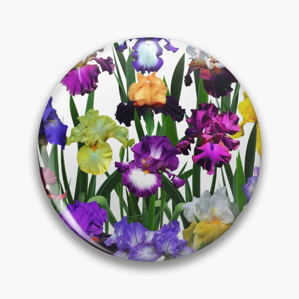 Item preview, Iris Garden On White designed and sold by rvjames.