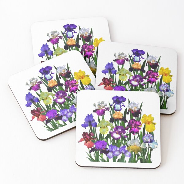 Item preview, Iris Garden On White designed and sold by rvjames.