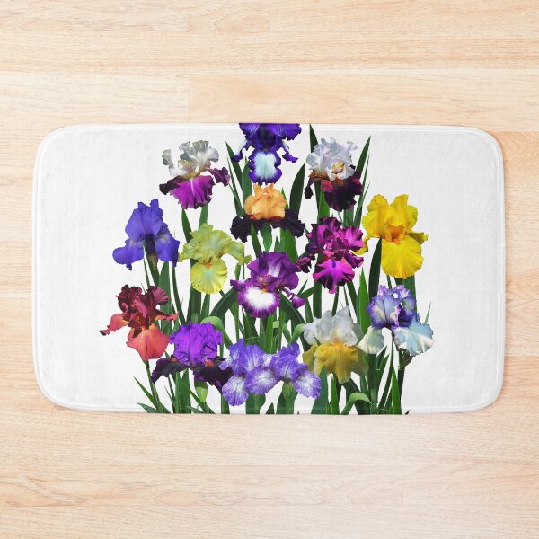 Item preview, Iris Garden On White designed and sold by rvjames.