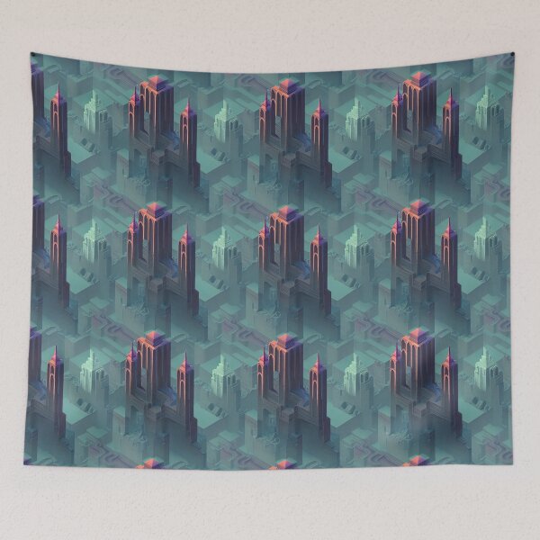 Item preview, Ruins Seamless Pattern designed and sold by supercute-cyber.