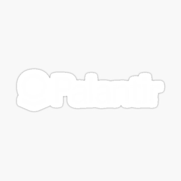 "Palantir Logo MERCHANDISE " Sticker for Sale by vangotto | Redbubble