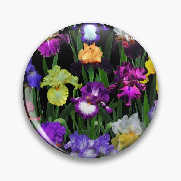 Item preview, Iris Garden On Black designed and sold by rvjames.