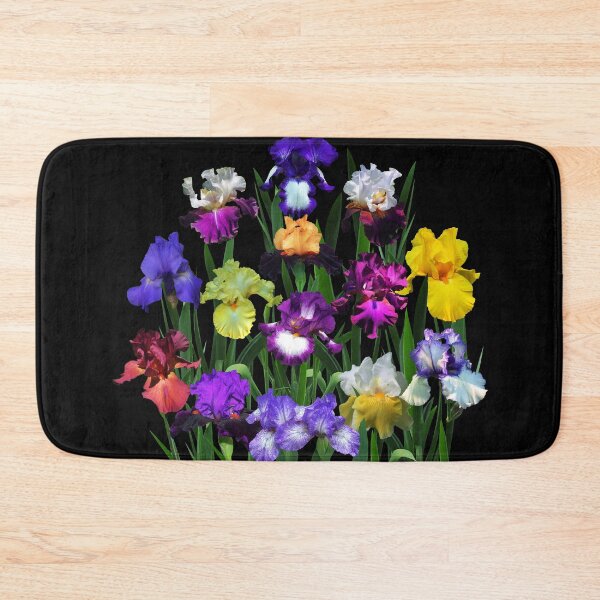 Item preview, Iris Garden On Black designed and sold by rvjames.