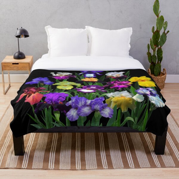 Item preview, Iris Garden On Black designed and sold by rvjames.
