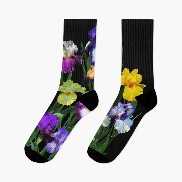 Item preview, Iris Garden On Black designed and sold by rvjames.
