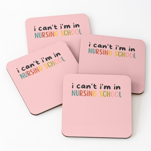 Item preview, I can't I'm in Nursing school - funny gift idea for nurse designed and sold by MouDantArts.