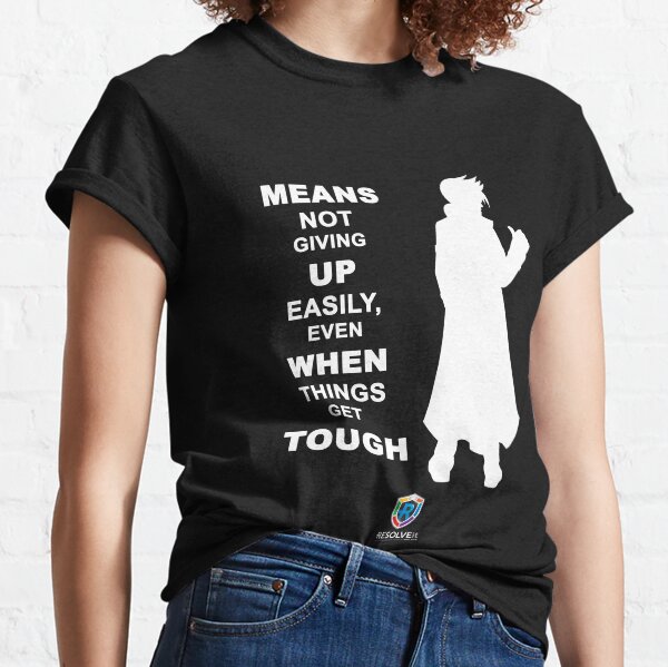 SUPERHERO DETERMINED - White Silhouette Classic T-Shirt