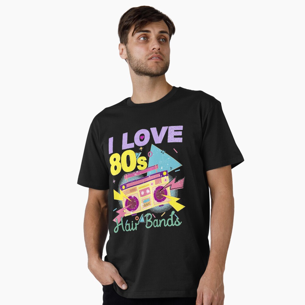 Amazon T-shirt I Love 80s I Love 80s Hair Bands Shirt Funny Rock