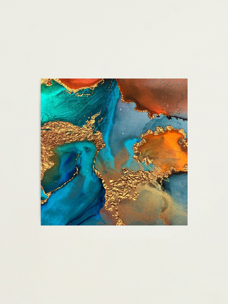 Rust And Turquoise Background