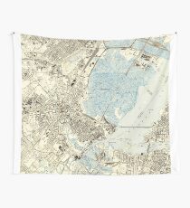 Vintage Map of Elizabeth NJ (1947) Wall Tapestry