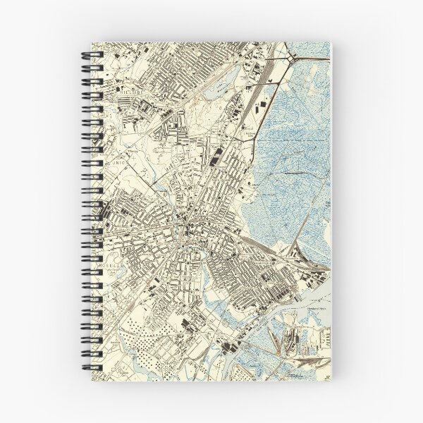 Item preview, Vintage Map of Elizabeth NJ (1947)  designed and sold by BravuraMedia.