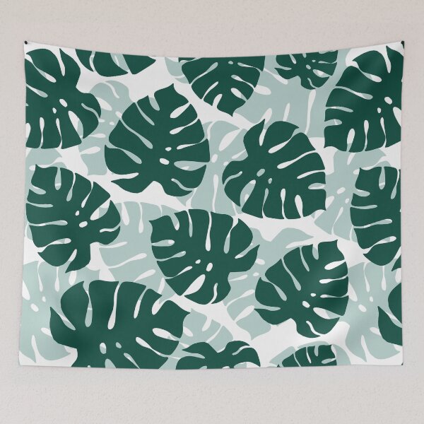 Item preview, Tropical Philodendron Monstera Plant Pattern designed and sold by owliedesign.