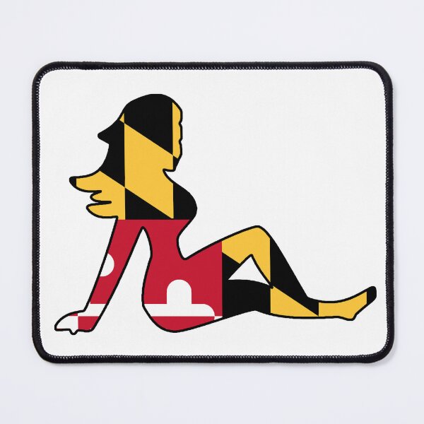 Item preview, Maryland Flag Mud Flap Girl designed and sold by VanyaKar.