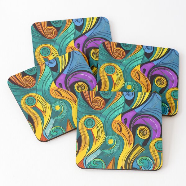 Item preview, Colorful Paint Swirls designed and sold by IlluminatedPage.
