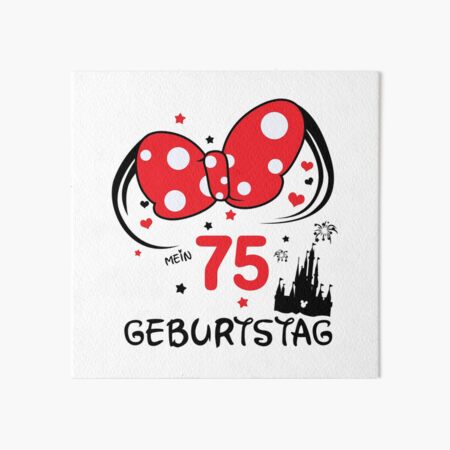 "75. Geburtstag lustige Zitate" Art Board Print for Sale by itsRIS
