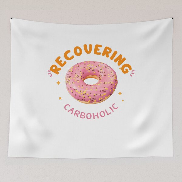 Item preview, recovering carboholic donut junk food men women designed and sold by Jeangel97.