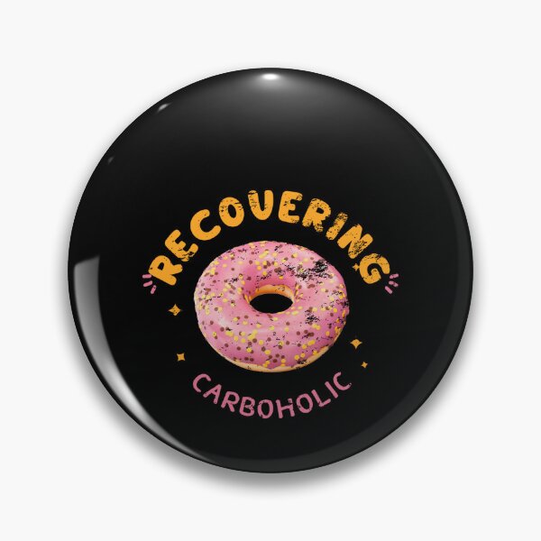Item preview, recovering carboholic donut junk food men women Retro Vintage designed and sold by Jeangel97.