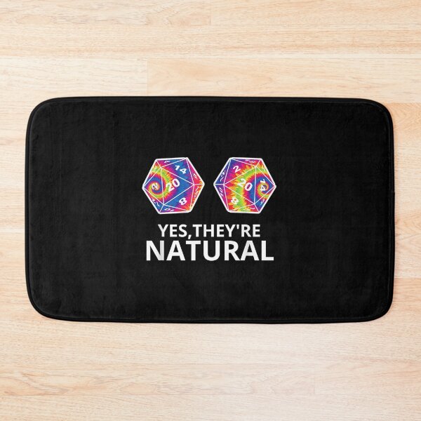 Item preview, Tye Die Yes They're Natural D20 Dice Funny Boob D 20 Gamer W designed and sold by Gabeporte.
