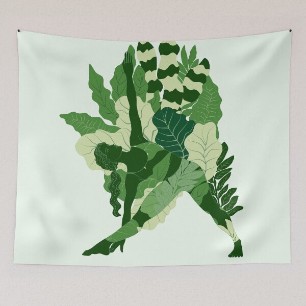 Item preview, triangle pose with foliage designed and sold by anneamanda.