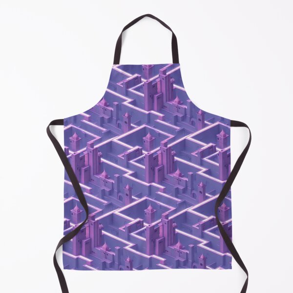 Item preview, Cute Pink Imaginary City Seamless Pattern designed and sold by supercute-cyber.