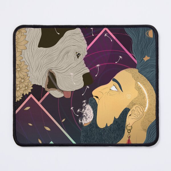 Item preview, Tarot, Major Arcana #00, The Fool - Long hair man with a dog designed and sold by CalMaArt.