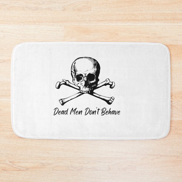 Item preview, Dead Men Dont Behave skull Crossbones T-shirt designed and sold by Nerdygirlteez.