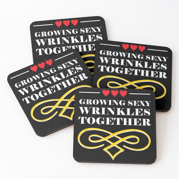Item preview, Growing Wrinkles Together Funny Wedding Humor designed and sold by Gabeshaffer.